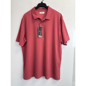 NWT Grand Slam Performance Shirt Mens Size XL Short Sleeve Red Easy Care Stretch